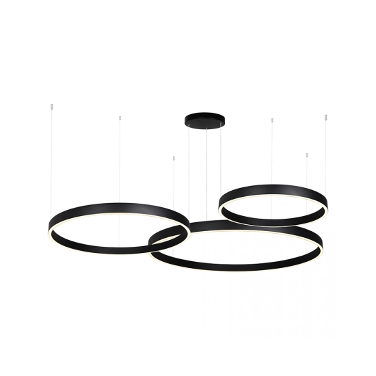 25375 PENDANT LED LIGHT UP-DOWN 174W 3000K BLACK ALUMINIUM - ACRYLIC Zambelis Lights