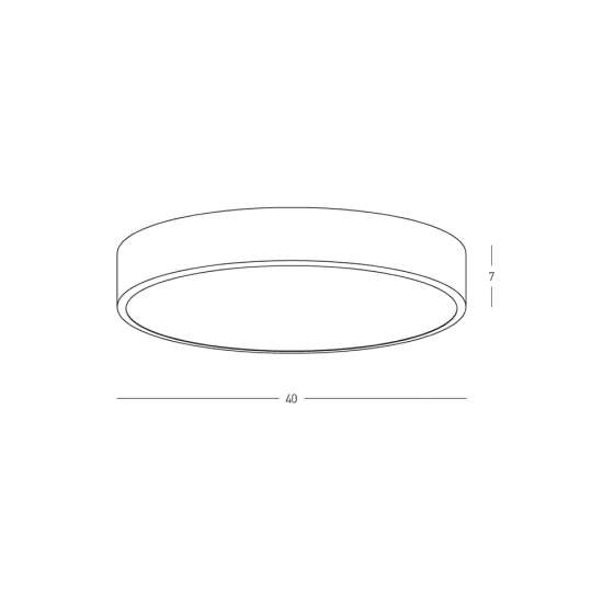 25376 CEILING LED LIGHT 28W 3000K WHITE MATT - ALUMINIUM - ACRYLIC Zambelis Lights