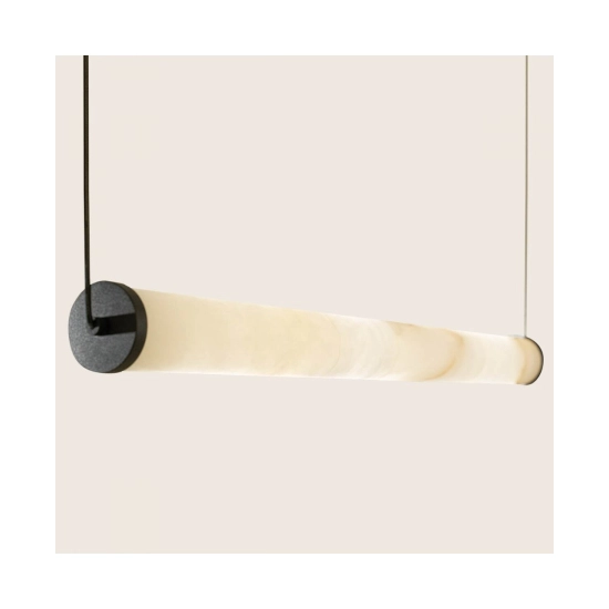 2539 PENDANT LED LINE LIGHT 23W 3000K TRIAC SANDY BLACK - ALABASTER Zambelis Lights
