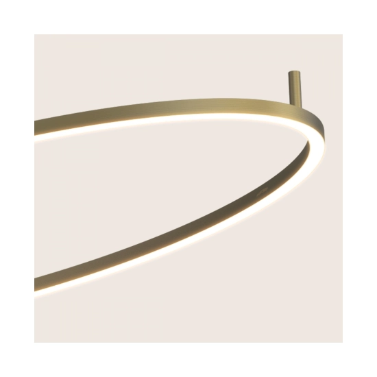 25411 CEILING LED LIGHT 69W 3000K BRUSHED GOLD - METAL - ALUMINIUM Zambelis Lights