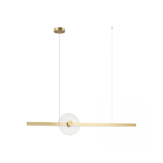 25426 PENDANT LED LIGHT 20W 3000K TRIAC GOLD - CLEAR GLASS Zambelis Lights