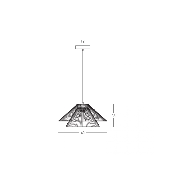 25429 PENDANT LIGHT 1xE27 MAX 40W NATURAL PAPER ROPE - BROWN BEIGE METAL Zambelis Lights