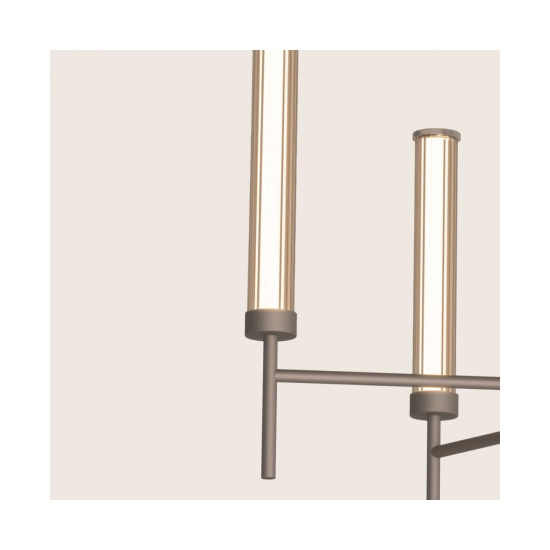 25448 PENDANT LED LIGHT 46W 3000K TRIAC BRUSHED COFFEE Zambelis Lights
