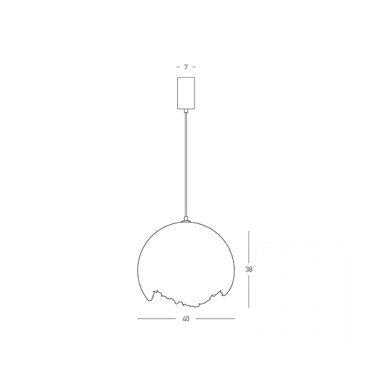 Lampa wisząca 25450 E27 1x15W Zambelis Lights - zdjęcie 5