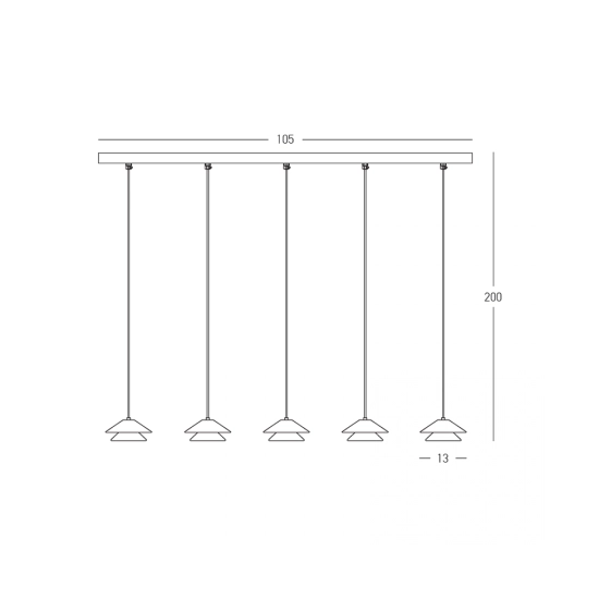 Lampa wisząca LED 25452 45W 3000K Zambelis Lights - zdjęcie 2