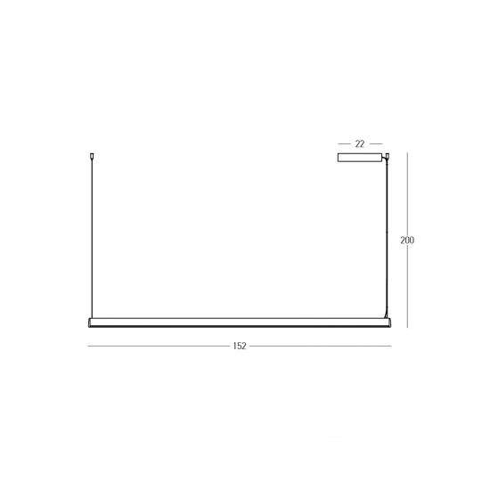 Lampa wisząca LED 2557 32W 3000K Zambelis Lights - zdjęcie 3