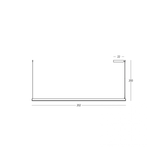 Lampa wisząca LED 2558 42W 3000K Zambelis Lights - zdjęcie 2