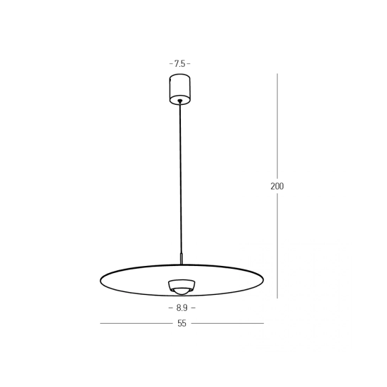 2588 PENDANT LED LIGHT 21W 3000K TRIAC SANDY BRICK RED Zambelis Lights