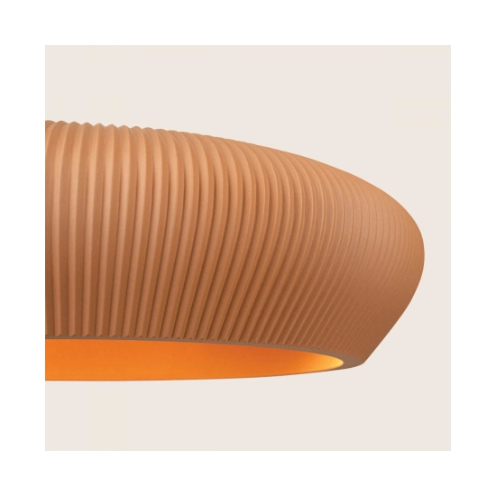 2591 PENDANT LIGHT 2xG9 LED MAX 9W TERRACOTTA - SANDY BLACK CLAY - METAL Zambelis Lights