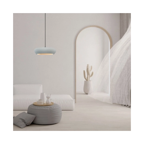 2592 PENDANT LIGHT 2xG9 LED MAX 9W GREY - SANDY BLACK CLAY - METAL Zambelis Lights