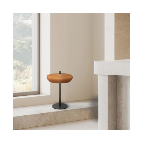 2593 TABLE LIGHT 2xG9 LED MAX 9W TERRACOTTA - SANDY BLACK CLAY - METAL Zambelis Lights