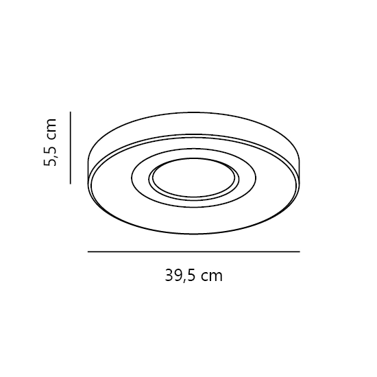 Plafon LED Halyna biały 39,5 cm 2610136001 Nordlux