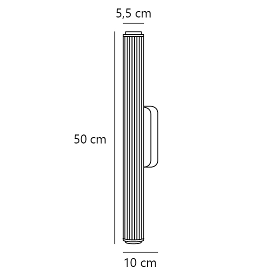 Kinkiet łazienkowy Virelle 50 LED 3000/4000K czarny 2610241003 Nordlux