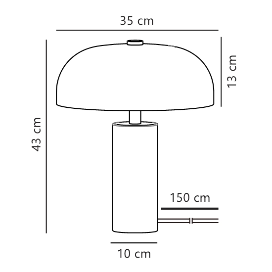 Lampa stołowa Gabrielle – lampa z opalowym kloszem i chromowaną podstawą 2612435033 Nordlux