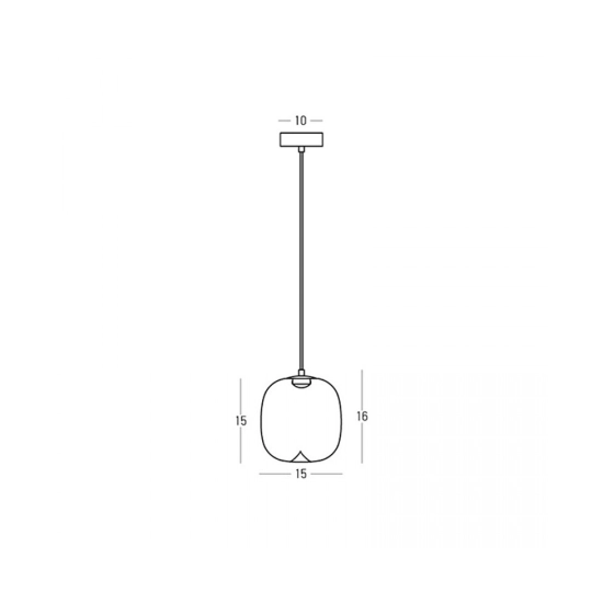 Lampa wisząca LED 2612 4W 3000K Zambelis Lights - zdjęcie 4