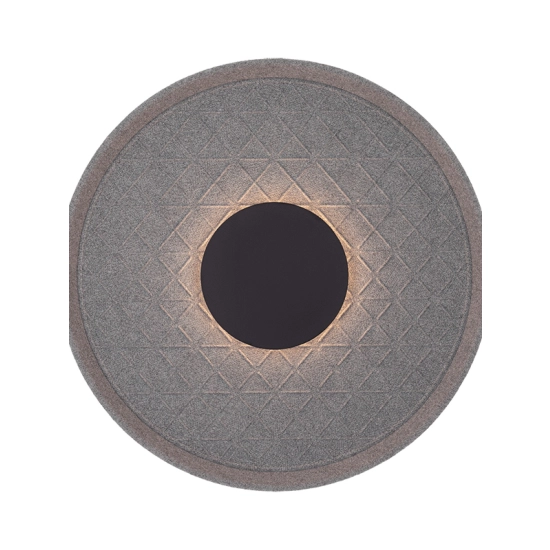 2618 WALL LED ACOUSTIC LIGHT 6W 3000K GREY DIAMOND PATTERN METAL - ACRYLIC Zambelis Lights