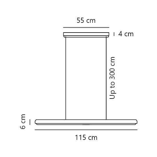 Lampa wisząca DFTP Akeno LED 3000K 1900 lm Brąz 2620113014 Nordlux
