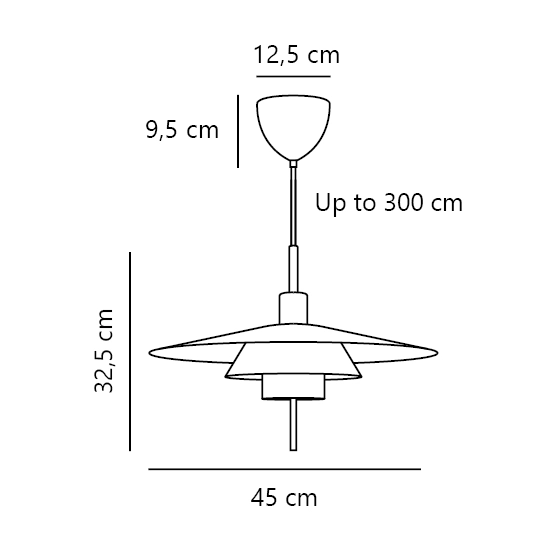 Skandynawska lampa wisząca DFTP Latika Brushed Chrome 2620133033 Nordlux