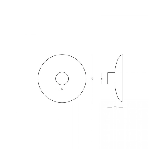 2619 WALL LED LIGHT 6W 3000K KHAKI METAL - ALUMINIUM - ACRYLIC Zambelis Lights