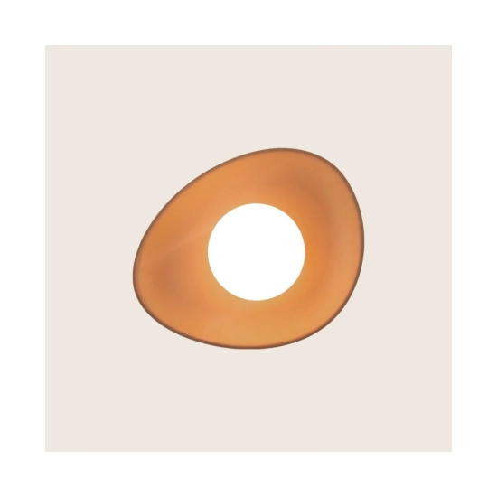 2622 WALL LIGHT 1xG9 LED MAX 7W MAX TERRACOTTA CLAY - OPAL GLASS Zambelis Lights