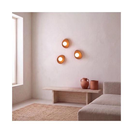 2622 WALL LIGHT 1xG9 LED MAX 7W MAX TERRACOTTA CLAY - OPAL GLASS Zambelis Lights