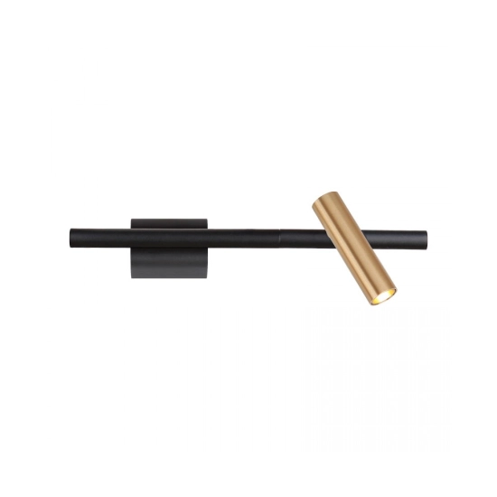 2632 WALL LED LIGHT 6W 3000K PLUG & PLAY SANDY BLACK-BRUSHED GOLD Zambelis Lights