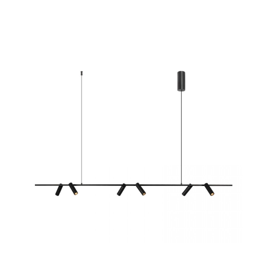 2633 PENDANT LED LINE LIGHT 29W 3000K SANDY BLACK MOVABLE SPOTS Zambelis Lights