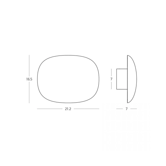 2659 WALL LED LIGHT 10W 3000K SANDY WHITE Zambelis Lights