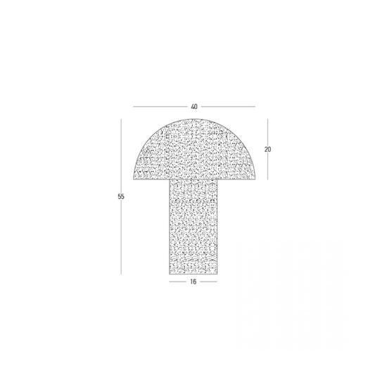 2661 TABLE LIGHT 1XE27 40W MAX NATURAL SANDSTONE Zambelis Lights