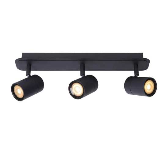 Plafon LENNERT LED Dim. GU10 3x5W 3000K IP44 czarny 26958/15/30 Lucide - zdjęcie produktu