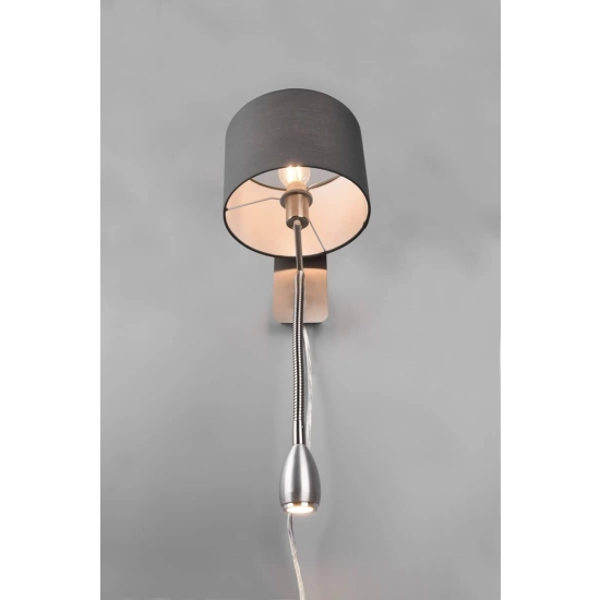 kinkiecik.pl Kinkiet E14+LED szary HOTEL 271170211 TRIO