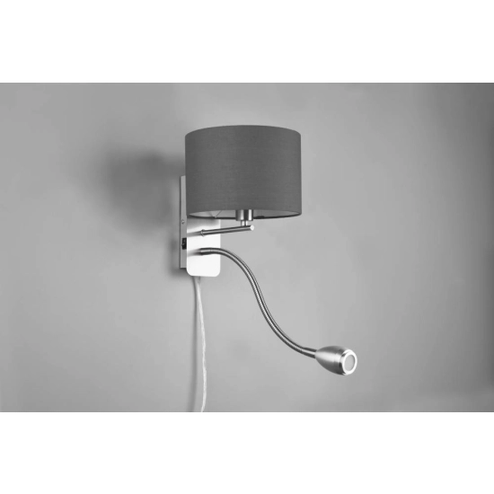 kinkiecik.pl Kinkiet E14+LED szary HOTEL 271170211 TRIO