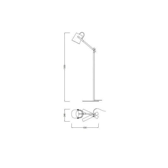 Lampa podłogowa Mantra Nordica E27 4920MA - zdjęcie dodatkowe 1