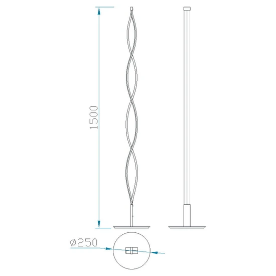 Lampa podłogowa ściemnialna Mantra Sahara 4861MA - zdjęcie dodatkowe 1