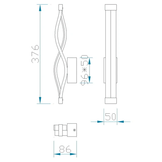 Lampa ścienna Mantra Sahara 4863MA - zdjęcie dodatkowe 1