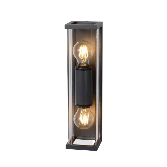 Kinkiet CLAIRE MINI 2xE27 IP54 Anthracite 27885/02/30 Lucide - zdjęcie produktu