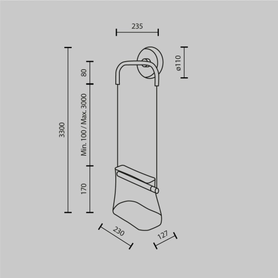 Lampa ścienna (kinkiet) Cabaret MOD170WL-L8BS3K1 Maytoni - zdjęcie dodatkowe 3