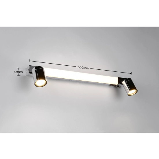 ENRICO – 281470306 incl. 1x SMD, 6,5W · 1x 620lm, 2300+3000+4000K excl. 2x GU10 · max. 5W TRIO