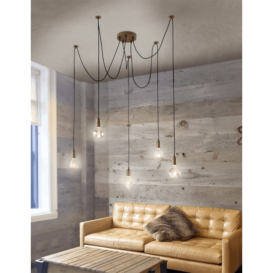 kinkiecik.pl Lampa wisząca CORD – 310100562 excl. 5x E27 · max. 60W TRIO