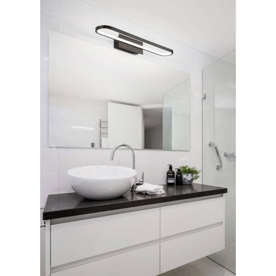 kinkiecik.pl Kinkiet LED czarny IP44 GIANNI 283779132 TRIO