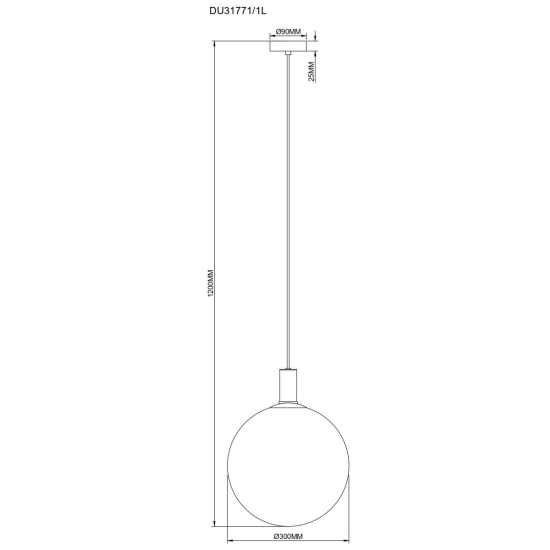 Lampa wisząca NUA DU31771/1L ZUMA LINE