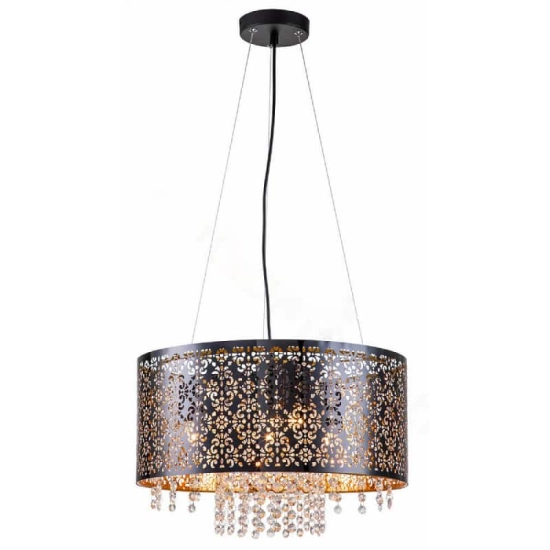 kinkiecik.pl Hissa - lampa wisząca 4 pł czarna 324004-02 REALITY