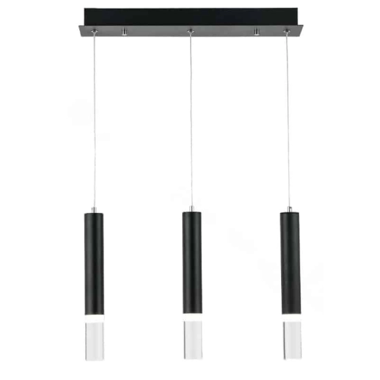 kinkiecik.pl Gwen - lampa wisząca 3 pł LED czarna 330503-02 REALITY