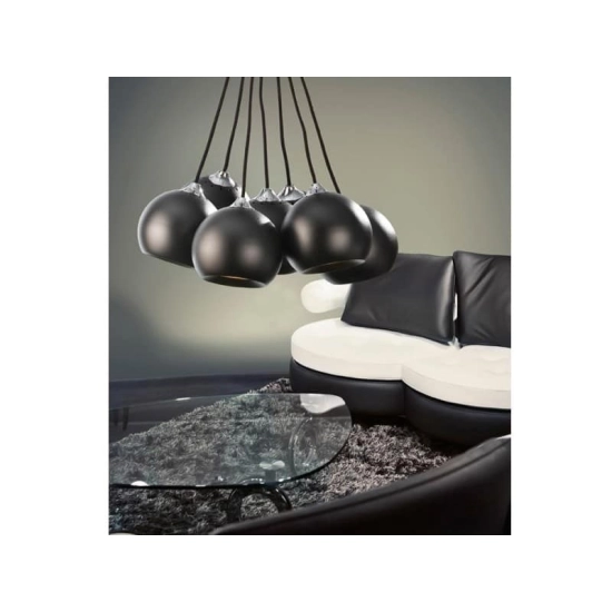 Lampa wisząca Gulia 7 AZ0635 Black AZZARDO