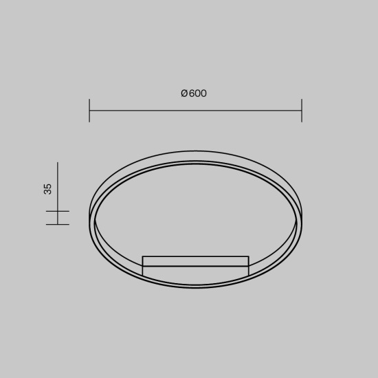 Lampa sufitowa Rim MOD058CL-L35BSK 60cm Maytoni - zdjęcie dodatkowe 4