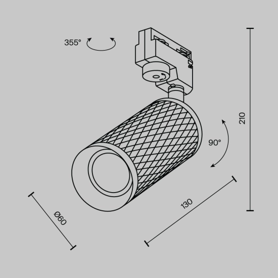 Lampa szynowa Focus Design Unity GU10 1x10W TR011-1-GU10-B Maytoni - zdjęcie dodatkowe 8