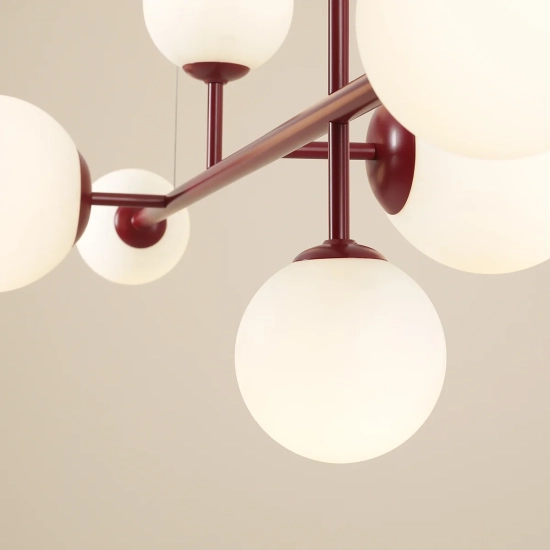 DIONE 6 RED WINE 1092K15 Nowoczesna lampa wisząca #colours Aldex - zdjęcie dodatkowe 2
