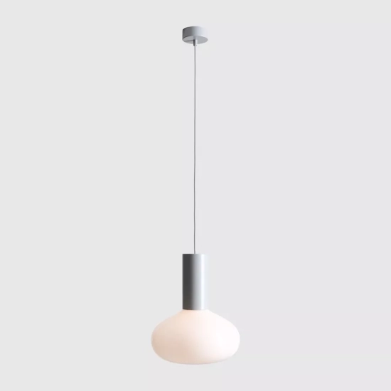 LAMPA WISZĄCA FLO SZARY M (opal glass) 7000G22_M Aldex - zdjęcie dodatkowe 2