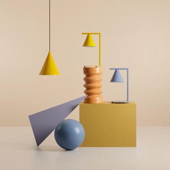 LAMPKA BIURKOWA FORM DUSTY BLUE 1108B16 Aldex - zdjęcie dodatkowe 2