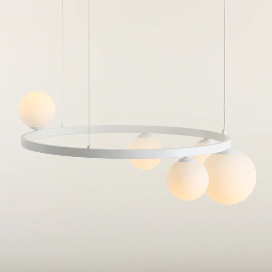 Lampa wisząca GARDA 5 RING BIAŁY 1099F_R Aldex - zdjęcie dodatkowe 3